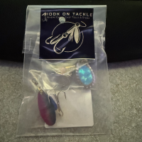 Black and Red with Blue Diamond