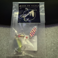 Green Silver With Red Shiny Stripes